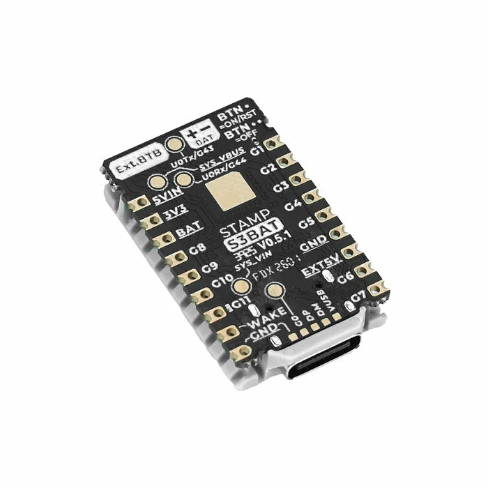 M5StampS3 BAT Module with Battery Connector - m5stack-store