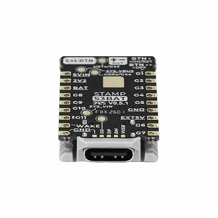 M5StampS3 BAT Module with Battery Connector - m5stack-store