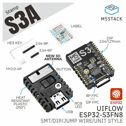 M5StampS3A ESP32S3 Module - m5stack-store