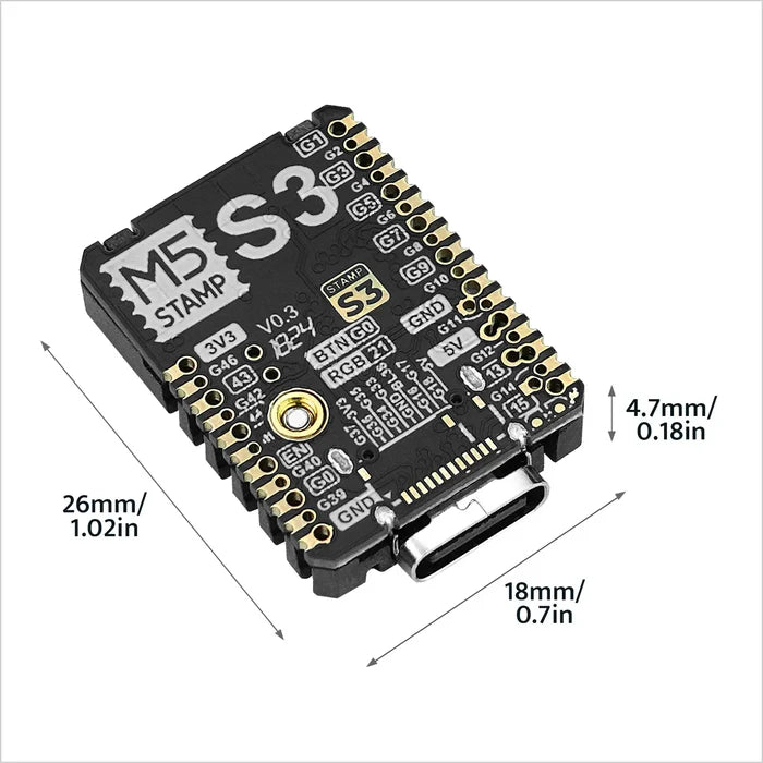 M5StampS3A ESP32S3 Module - m5stack-store