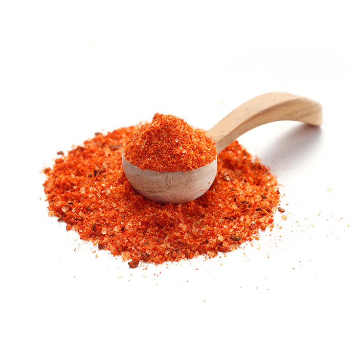 Magic Dust Rub von Ankerkraut als Häufchen auf einem Gewürzlöffel.