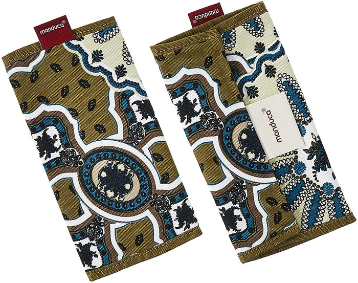 Manduca Organic Cotton Fumbee Teething Pads 1 Pair Mandala Herbs