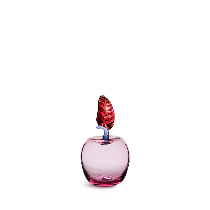 Marianne Apple Paperweight in Rose and Ruby
