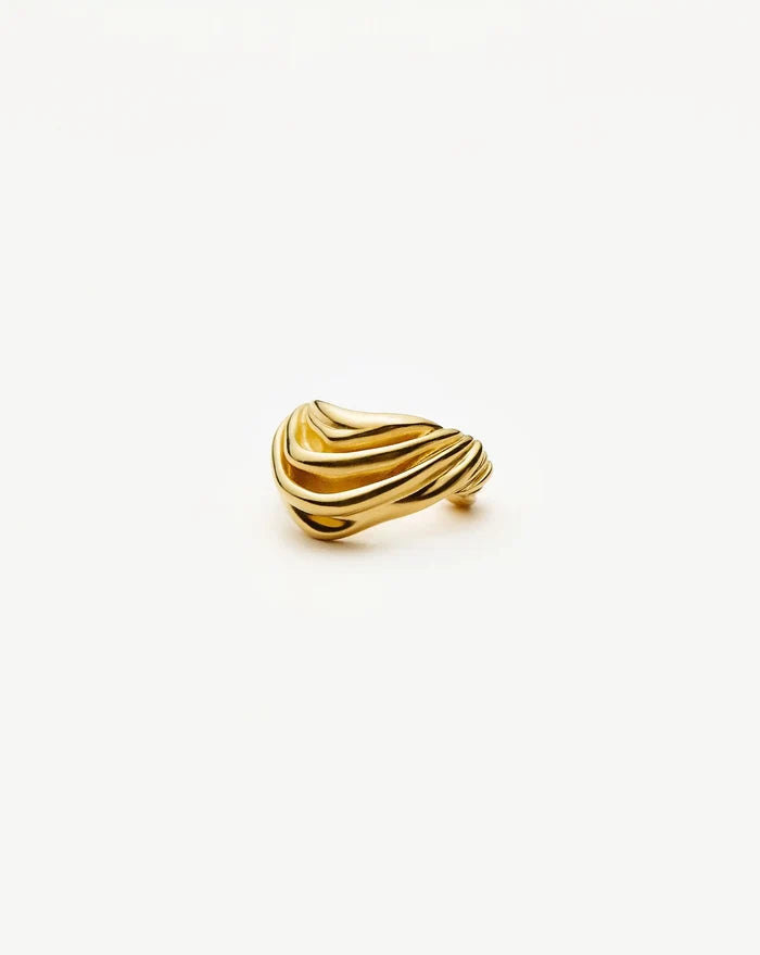 MARKGONG Draped Ear Cuff | 18ct Gold Plated Earrings Missoma