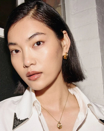 MARKGONG Draped Hoop Earrings | 18ct Gold Plated Earrings Missoma