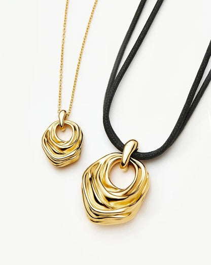 MARKGONG Draped Statement Cord Necklace | 18ct Gold Plated Necklaces Missoma