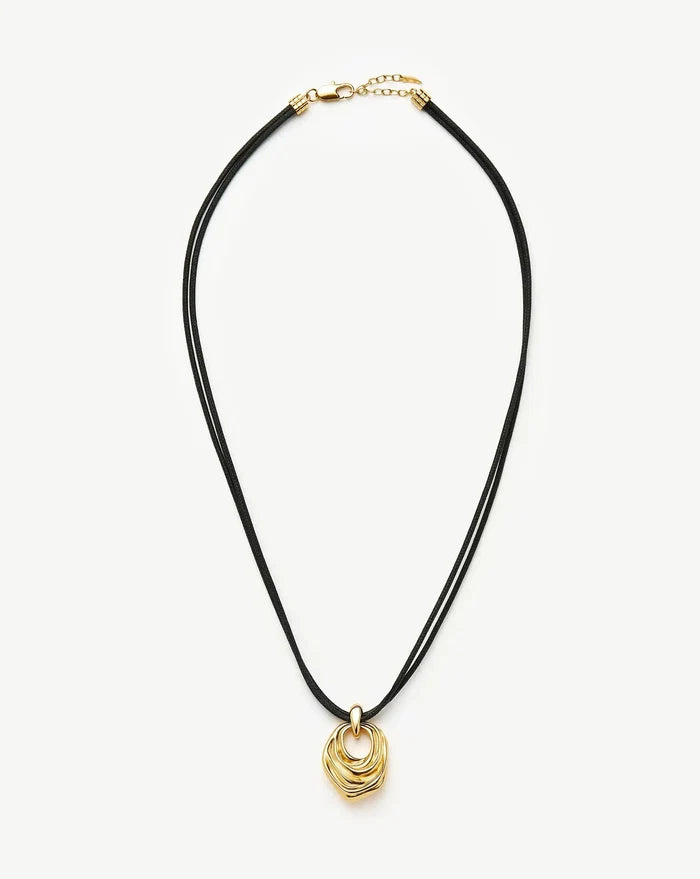 MARKGONG Draped Statement Cord Necklace | 18ct Gold Plated Necklaces Missoma