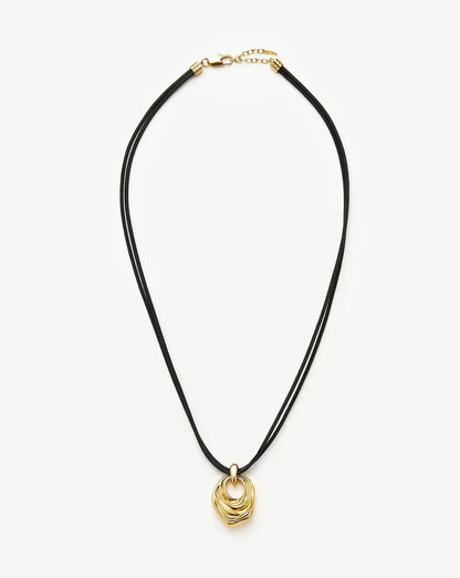 MARKGONG Draped Statement Cord Necklace | 18ct Gold Plated Necklaces Missoma