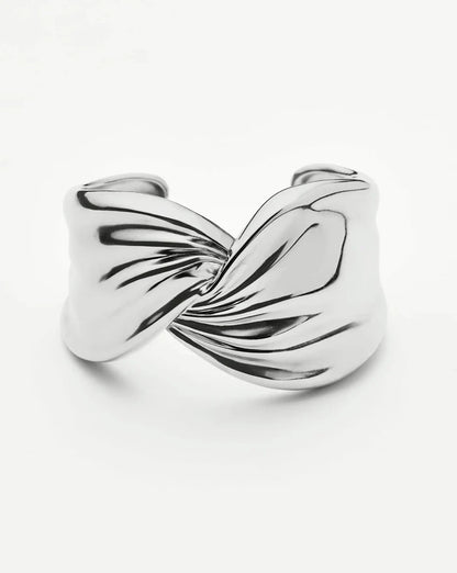 MARKGONG Draped Statement Cuff | Silver Plated Bracelets Missoma