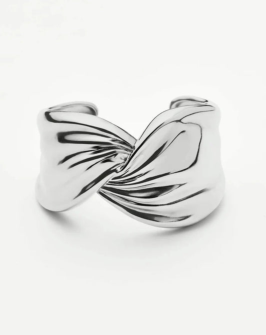 MARKGONG Draped Statement Cuff | Silver Plated Bracelets Missoma