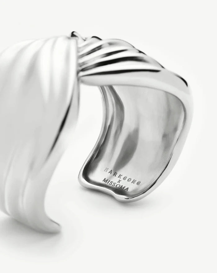 MARKGONG Draped Statement Cuff | Silver Plated Bracelets Missoma