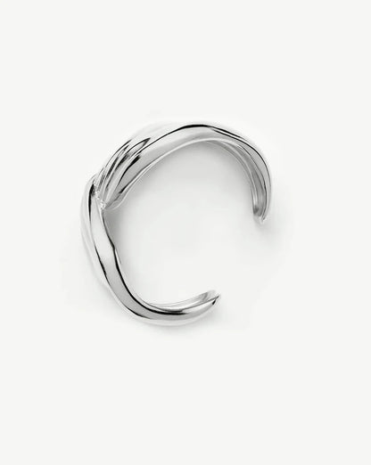 MARKGONG Draped Statement Cuff | Silver Plated Bracelets Missoma