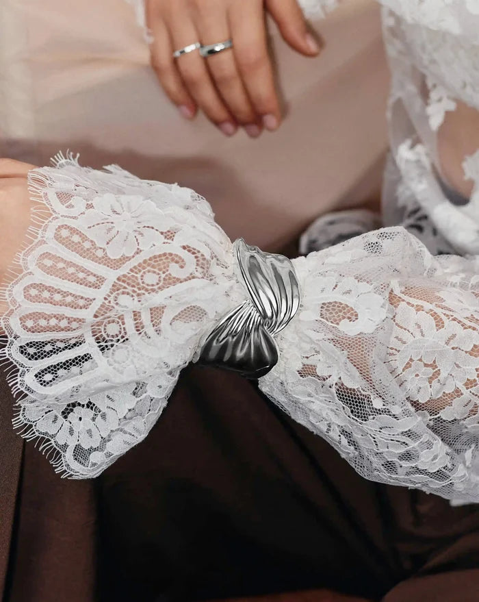 MARKGONG Draped Statement Cuff | Silver Plated Bracelets Missoma