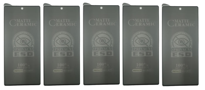Matte ceramic screen protectors.