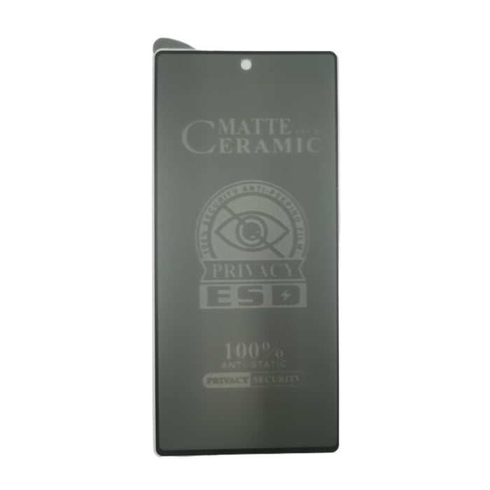 Matte ceramic privacy screen protector.