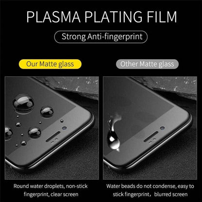 Matte glass screen protector comparison.