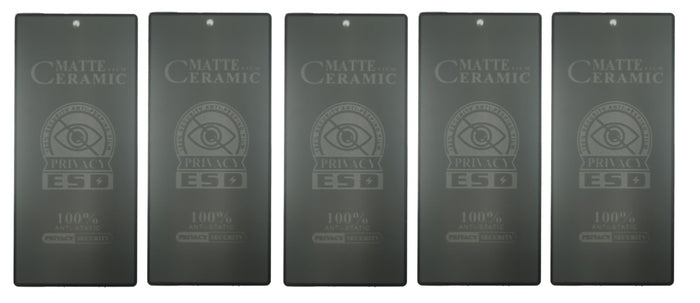 Matte ceramic screen protectors.
