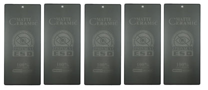 Matte ceramic screen protectors.