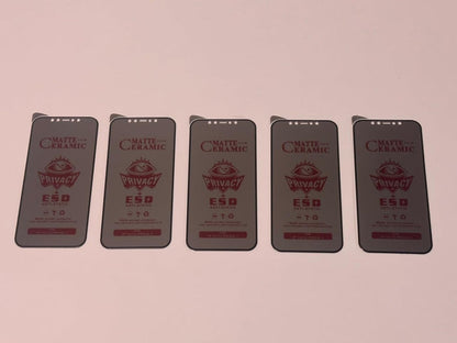 Matte ceramic privacy screen protectors.