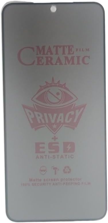 Matte ceramic privacy screen protector.