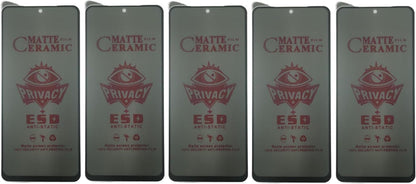 Five matte ceramic privacy screen protectors.