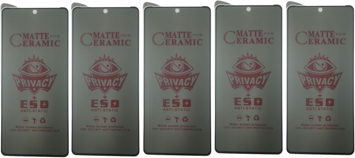 Matte ceramic privacy screen protectors.