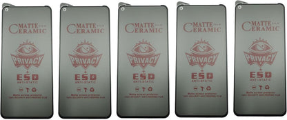 Five matte ceramic privacy screen protectors.