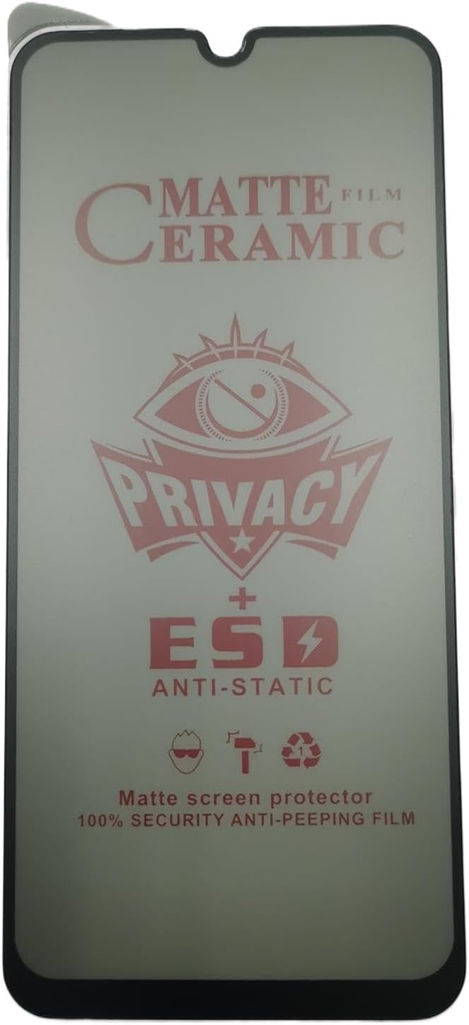 Matte ceramic privacy screen protector.