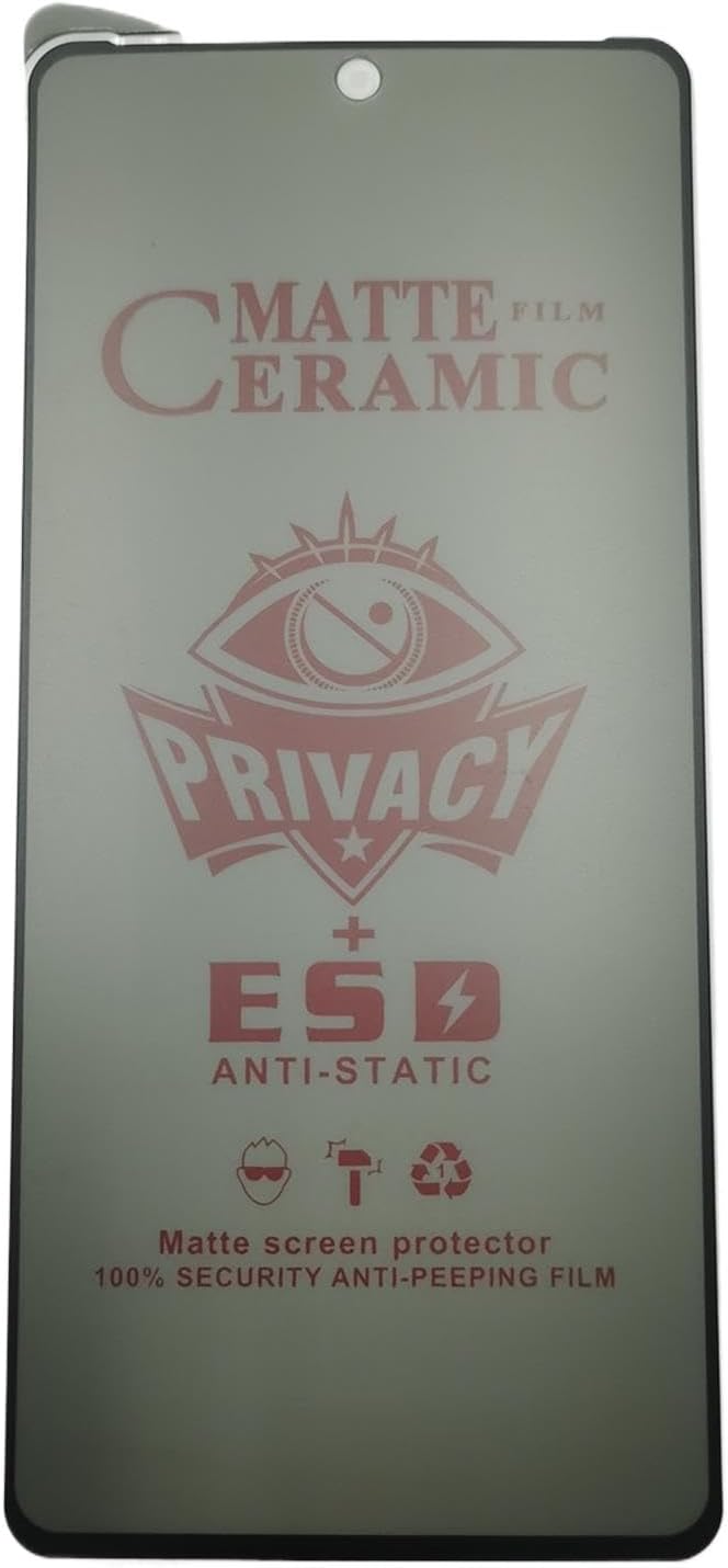 Matte ceramic privacy screen protector.