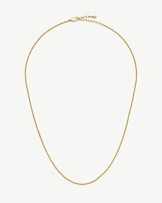 Medium Rope Chain Necklace | 18ct Gold Plated Necklaces Missoma