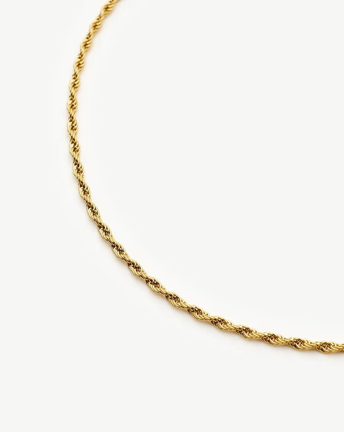 Medium Rope Chain Necklace | 18ct Gold Plated Necklaces Missoma