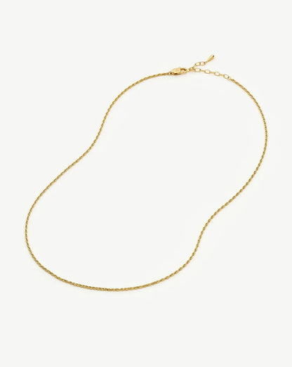 Medium Rope Chain Necklace | 18ct Gold Plated Necklaces Missoma