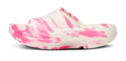 Limited Edition OOahh PLUS Slide Sandal - Project Pink medial view