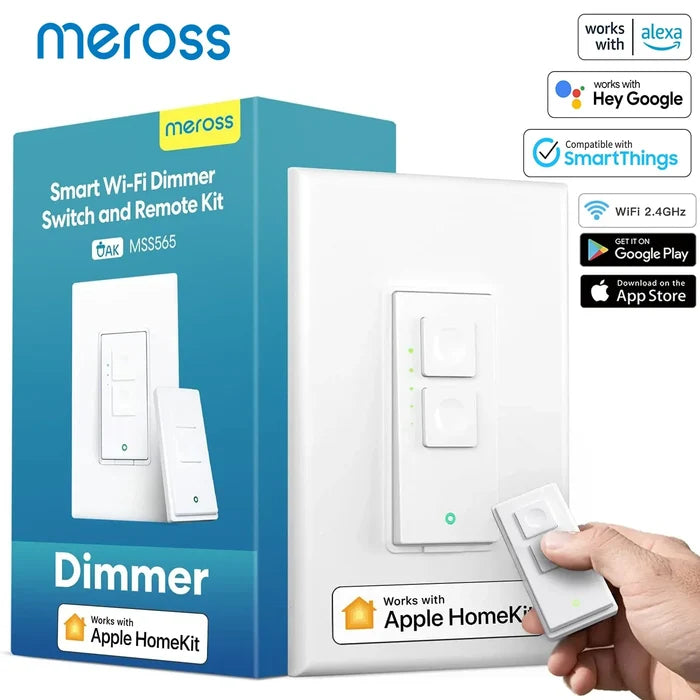 a person is holding a smart light switch