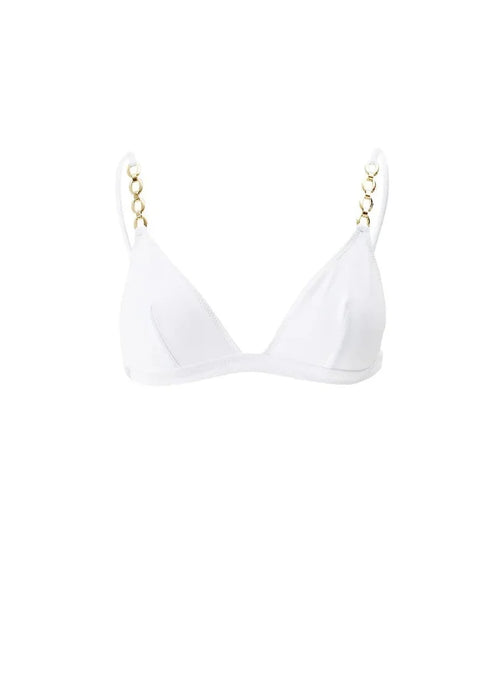 Bikini Melissa Odabash Mexico Bralette Chain Bikini Top White Apoella