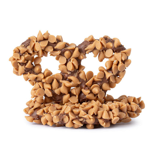 Milk Chocolate Peanut Butter Chip Premier Pretzel Candy - 28 Count
