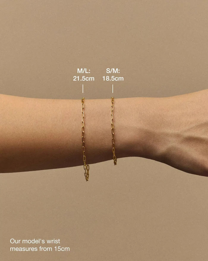 Mini Paperclip Chain Bracelet | 18ct Gold Plated Bracelets Missoma