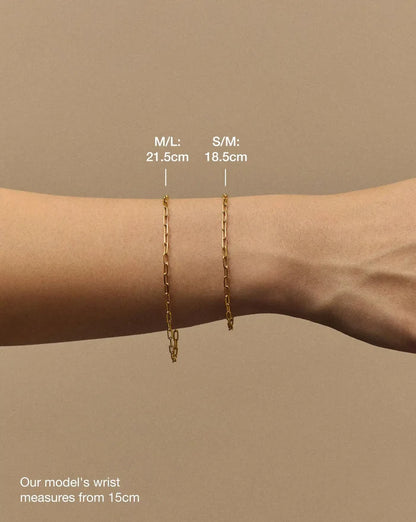Mini Paperclip Chain Bracelet | 18ct Gold Plated Bracelets Missoma