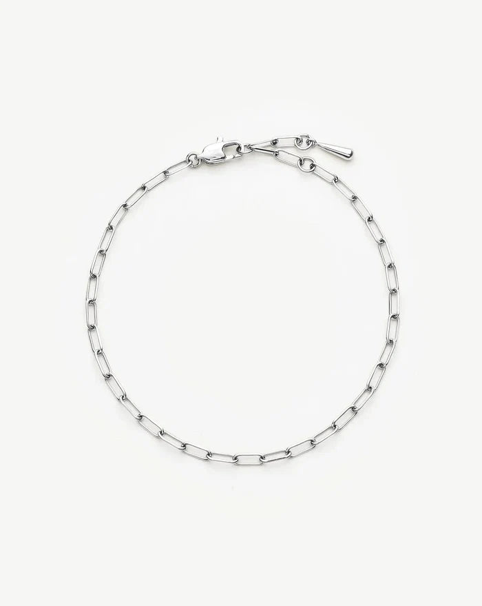 Mini Paperclip Chain Bracelet | Platinum Plated Bracelets Missoma