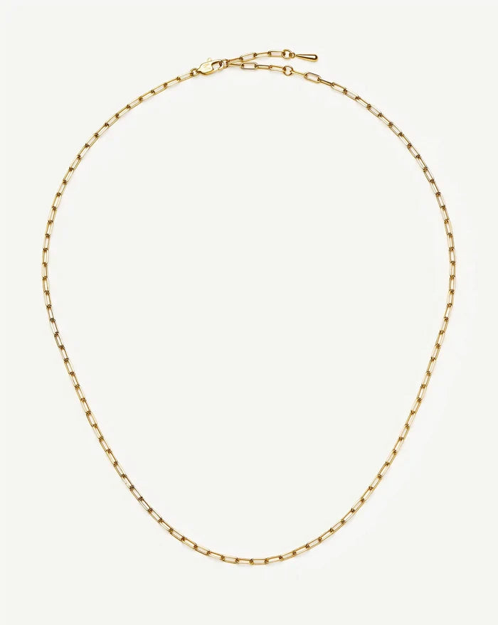 Mini Paperclip Chain Necklace | 18ct Gold Plated Necklaces Missoma