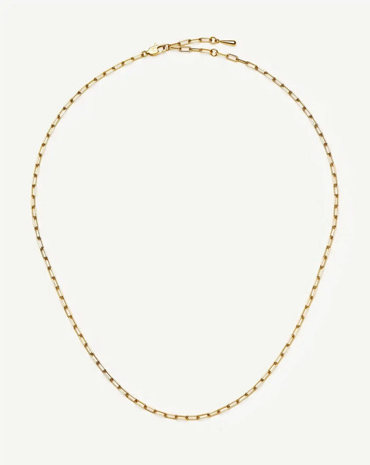 Mini Paperclip Chain Necklace | 18ct Gold Plated Necklaces Missoma