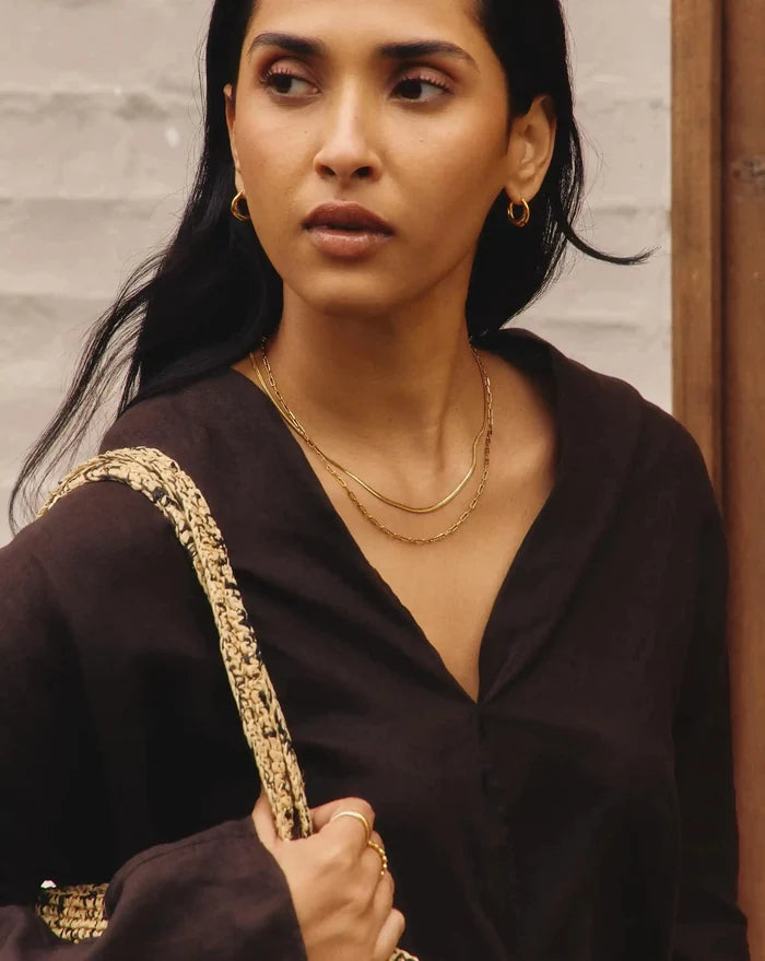 Mini Paperclip Chain Necklace | 18ct Gold Plated Necklaces Missoma