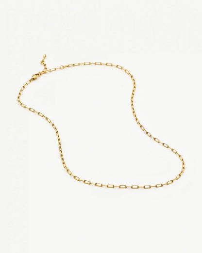 Mini Paperclip Chain Necklace | 18ct Gold Plated Necklaces Missoma