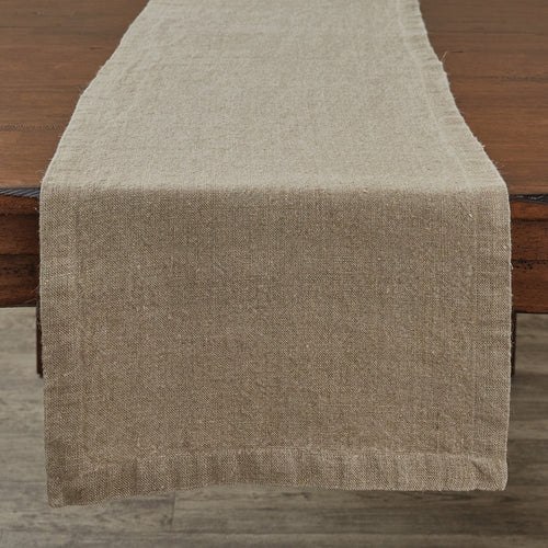 soft beige table top runner
