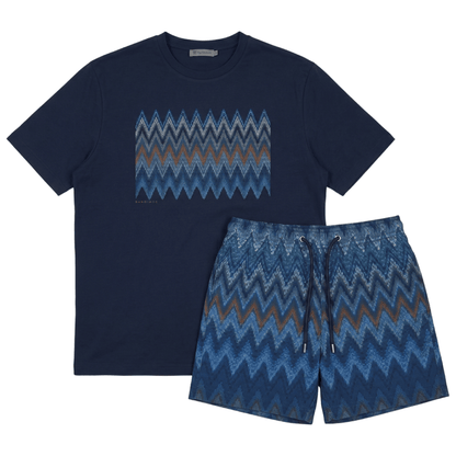 Moda Bandidos Junior's 2 Piece Co Ord Set Dark Navy T-Shirt & Shorts