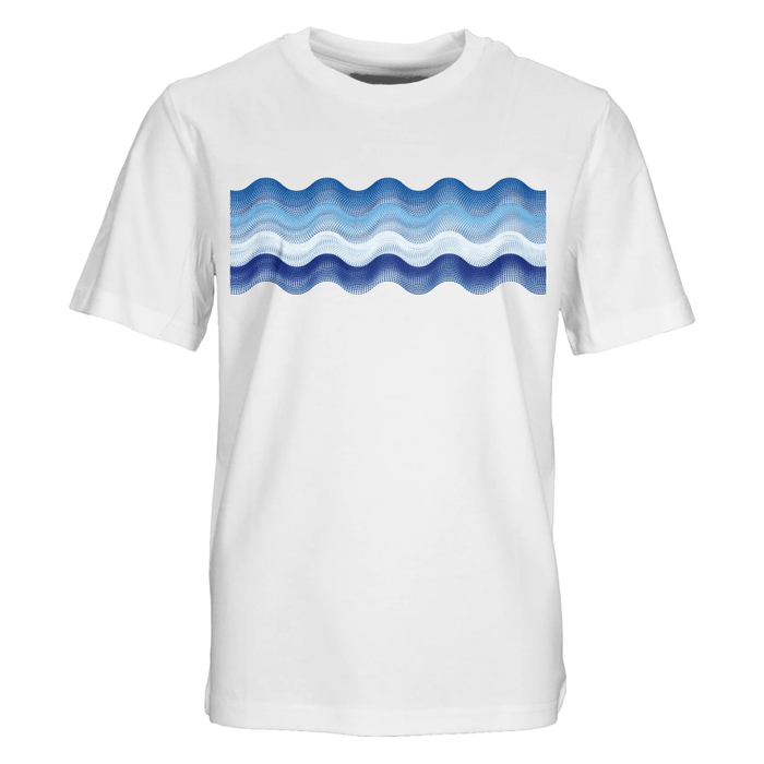 Moda Bandidos Junior's 2-Piece Co-Ord Set – White/Blue/Light Blue   (T-Shirt & Shorts)