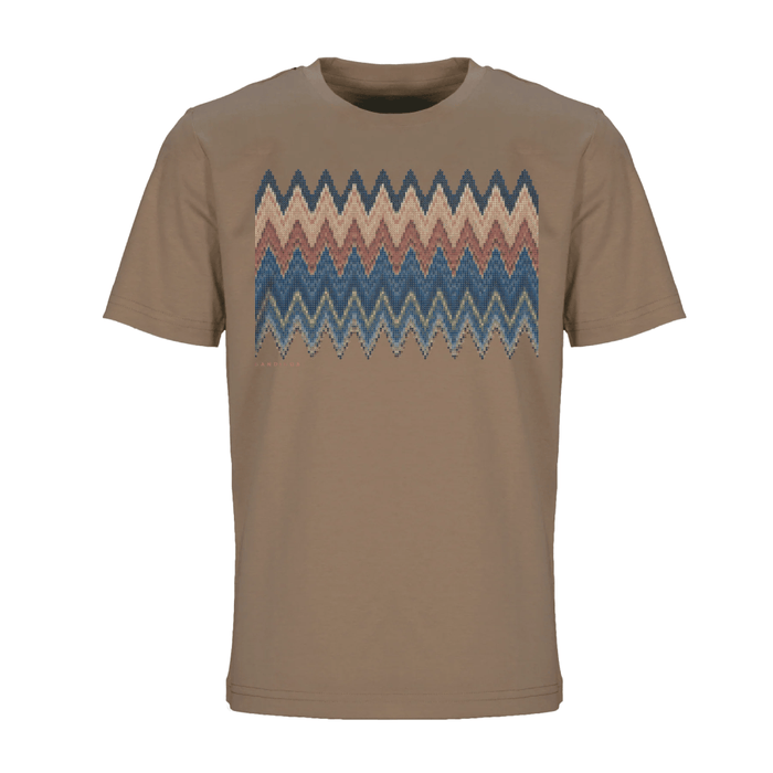 Moda Bandidos Men's 2 Piece Co Ord Set Brown/Navy T-Shirt & Shorts