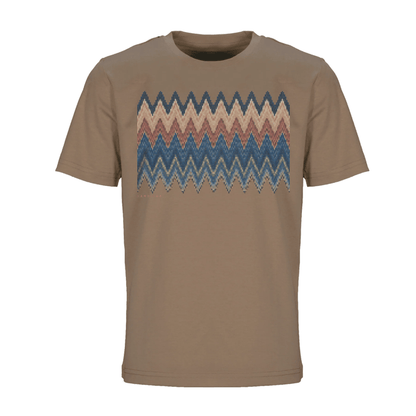 Moda Bandidos Men's 2 Piece Co Ord Set Brown/Navy T-Shirt & Shorts