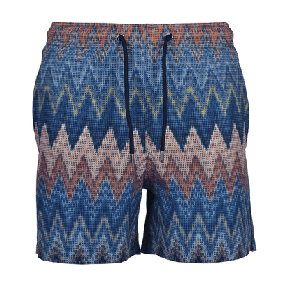 Moda Bandidos Men's 2 Piece Co Ord Set Brown/Navy T-Shirt & Shorts