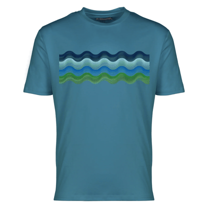 Moda Bandidos Men's 2-Piece Co-Ord Set – Deep Teal/Blue/Green   (T-Shirt & Shorts)